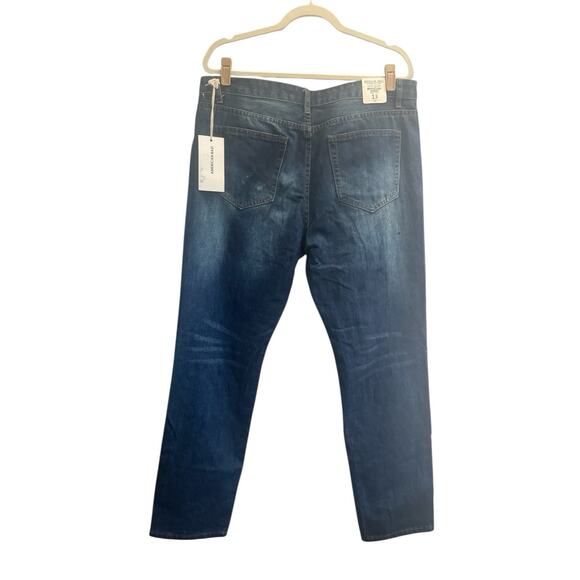NWT American Bazi 13 Juniors Blue Boyfriend High Rise Distressed Jeans #5517 - Picture 7 of 16
